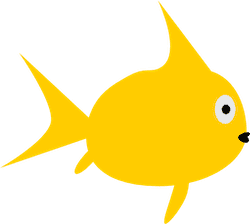 illustration of a gold fish