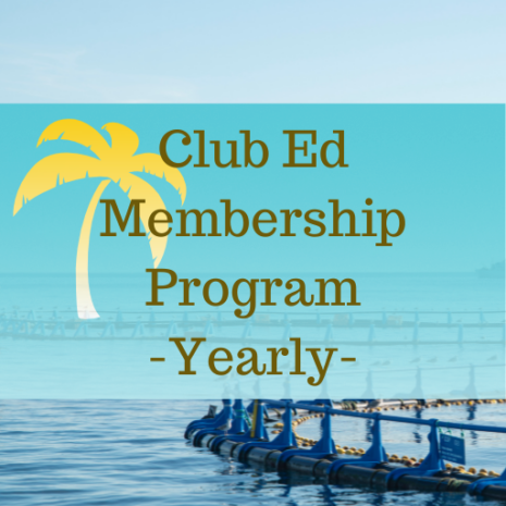 dock in water with words club ed membership program yearly.