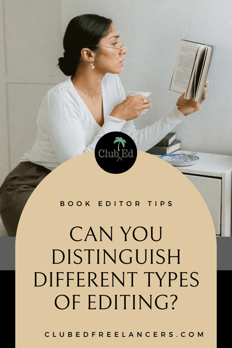 Editorial Distinctions: Different Types of Editing